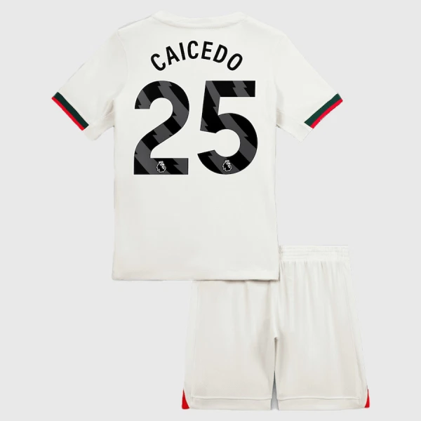 Chelsea Moisés Caicedo 25 Auswärtstrikot 25/26 für Kinder