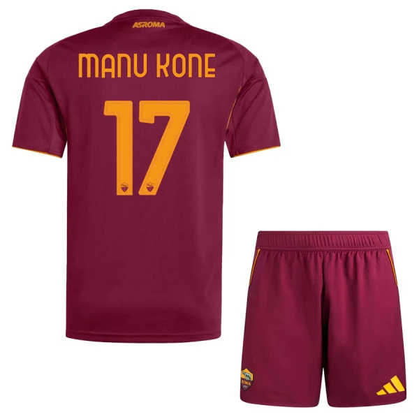 AS Roma Manu Kone 17 Heimtrikot 25/26 für Kinder AS Roma Manu Kone 17 Heimtrikot 25/26 für Kinder