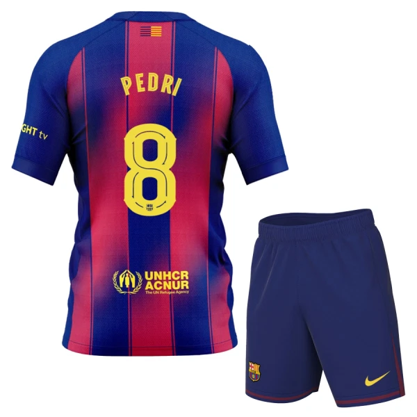 FC Barcelona Pedri 8 Heimtrikot 25/26 für Kinder