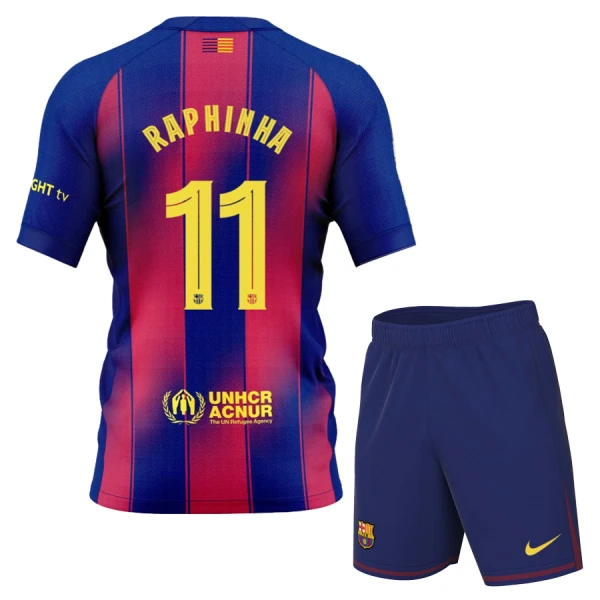 FC Barcelona Raphinha 11 Heimtrikot 25/26 für Kinder FC Barcelona Raphinha 11 Heimtrikot 25/26 für Kinder