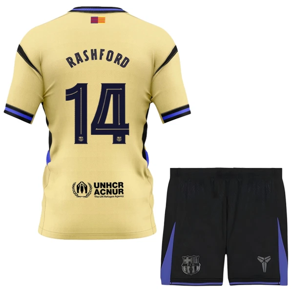 FC Barcelona x Kobe Bryant Marcus Rashford 14 Auswärtstrikot 25/26 für Kinder FC Barcelona x Kobe Bryant Marcus Rashford 14 Auswärtstrikot 25/26 für Kinder