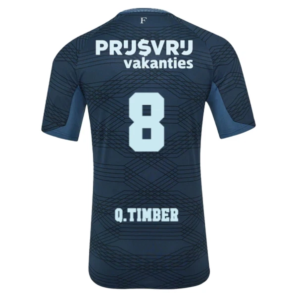 Feyenoord Rotterdam Q. Timber 8 Auswärtstrikot 25/26 für Herren Feyenoord Rotterdam Q. Timber 8 Auswärtstrikot 25/26 für Herren