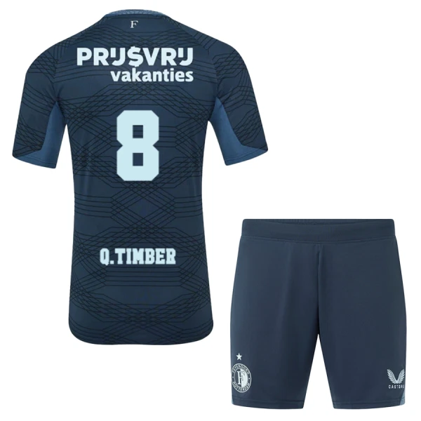 Feyenoord Rotterdam Q. Timber 8 Auswärtstrikot 25/26 für Kinder Feyenoord Rotterdam Q. Timber 8 Auswärtstrikot 25/26 für Kinder