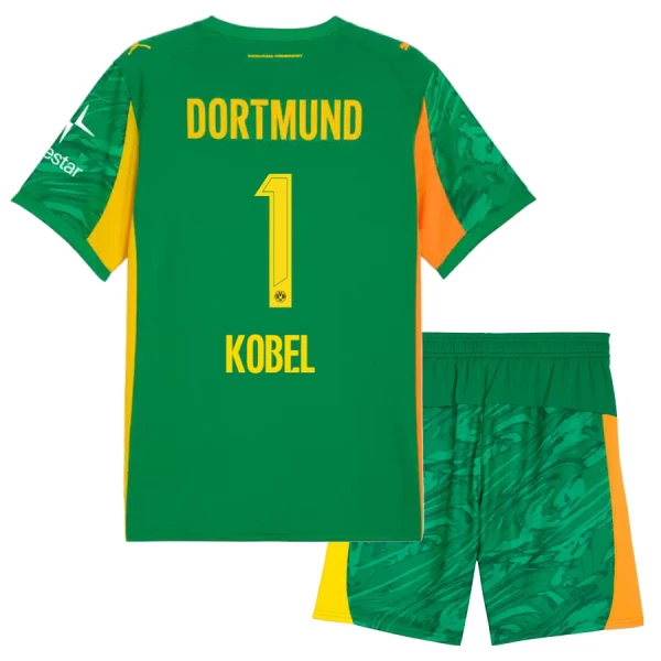 Borussia Dortmund Kobel 1 Torwart Trikot 25/26 für Kinder Grün Borussia Dortmund Kobel 1 Torwart Trikot 25/26 für Kinder Grün