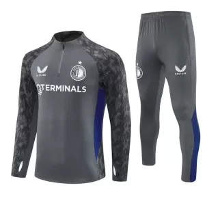 Feyenoord Rotterdam Trainingspullover-Set 25/26 für Herren Grau Feyenoord Rotterdam Trainingspullover-Set 25/26 für Herren Grau