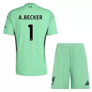 Liverpool Alisson Becker 1 Torwart Trikot 25/26 für Kinder Grün Liverpool Alisson Becker 1 Torwart Trikot 25/26 für Kinder Grün