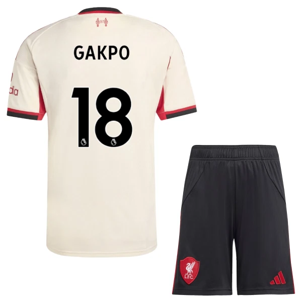 Liverpool Cody Gakpo 18 Auswärtstrikot 25/26 für Kinder Liverpool Cody Gakpo 18 Auswärtstrikot 25/26 für Kinder