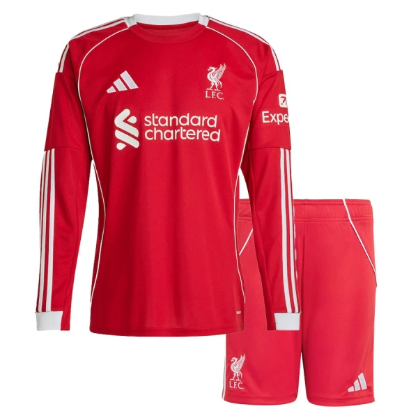 Liverpool Heimtrikot 25/26 Langarm für Kinder Liverpool Heimtrikot 25/26 Langarm für Kinder