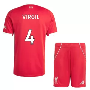 Liverpool Virgil van Dijk 4 Heimtrikot 25/26 für Kinder Liverpool Virgil van Dijk 4 Heimtrikot 25/26 für Kinder