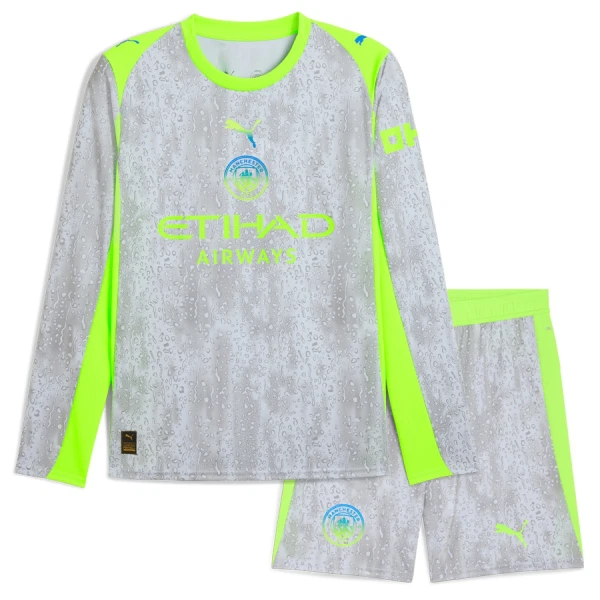 Manchester City Ausweichtrikot 25/26 Langarm für Kinder Manchester City Ausweichtrikot 25/26 Langarm für Kinder