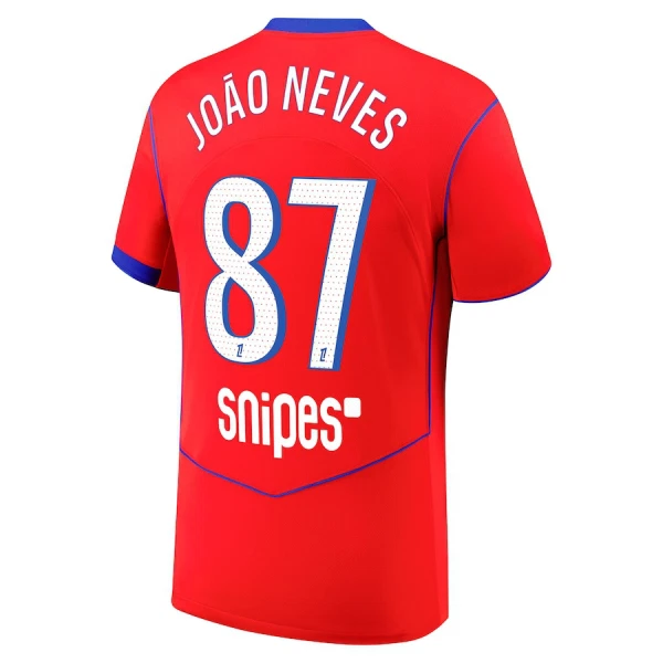 Paris Saint-Germain Joao Neves 87 Ausweichtrikot 25/26 für Herren Paris Saint-Germain Joao Neves 87 Ausweichtrikot 25/26 für Herren