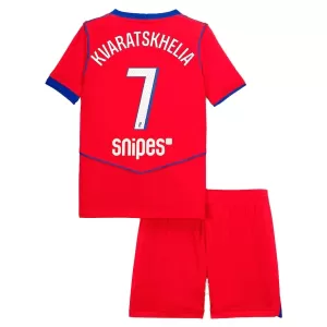 Paris Saint-Germain Kvaratskhelia 7 Ausweichtrikot 25/26 für Kinder