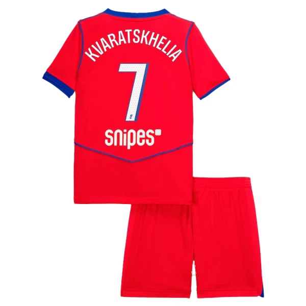 Paris Saint-Germain Kvaratskhelia 7 Ausweichtrikot 25/26 für Kinder Paris Saint-Germain Kvaratskhelia 7 Ausweichtrikot 25/26 für Kinder