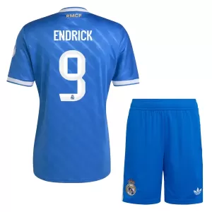 Real Madrid Endrick 9 Ausweichtrikot 25/26 für Kinder