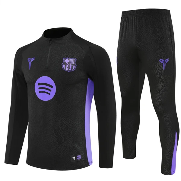 FC Barcelona Trainingspullover-Set 25/26 für Herren Schwarz FC Barcelona Trainingspullover-Set 25/26 für Herren Schwarz