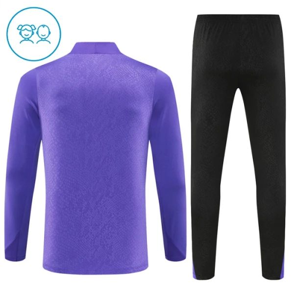FC Barcelona Trainingspullover-Set 25/26 für Kinder Lila