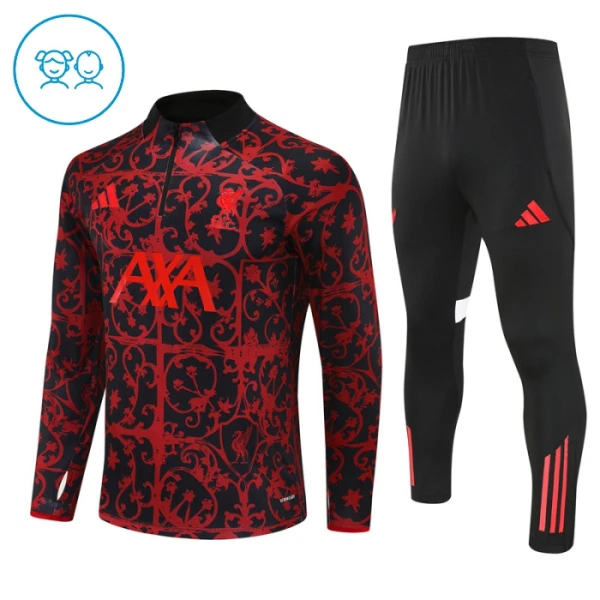Liverpool Trainingspullover-Set 25/26 für Kinder Schwarz