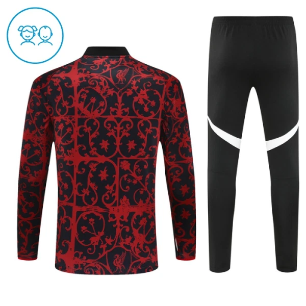 Liverpool Trainingspullover-Set 25/26 für Kinder Schwarz