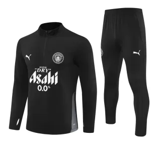 Manchester City Trainingspullover-Set 25/26 für Herren Schwarz