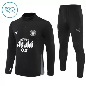 Manchester City Trainingspullover-Set 25/26 für Kinder Schwarz