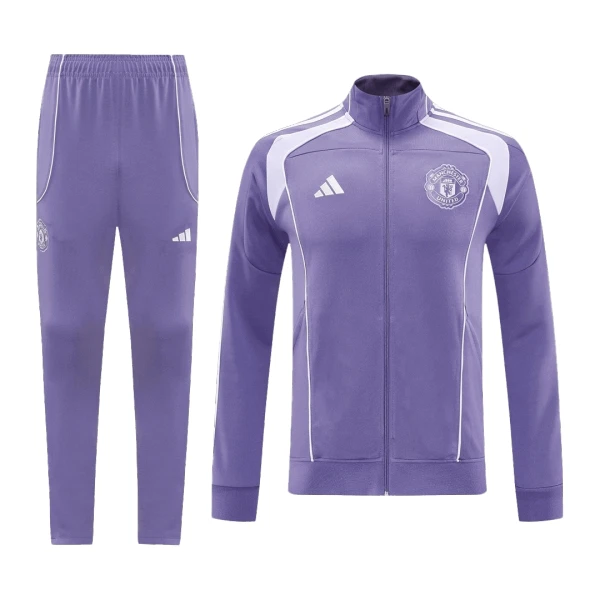 Manchester United Trainingsjackenanzüge 25/26 für Herren Lila