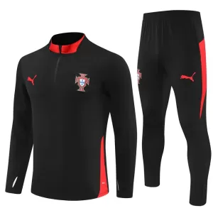 Portugal Trainingspullover-Set 25/26 für Herren Schwarz Portugal Trainingspullover-Set 25/26 für Herren Schwarz