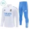 Real Madrid Trainingspullover-Set 25/26 für Kinder Weiß