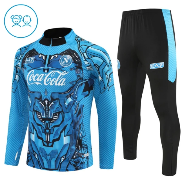 SSC Napoli Trainingspullover-Set 25/26 für Kinder Blau