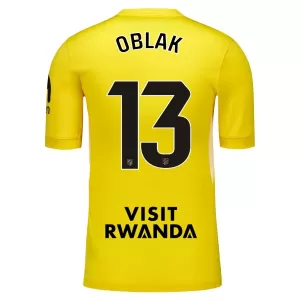 Atlético Madrid Jan Oblak 13 Torwart Trikot 25/26 für Kinder Gelb