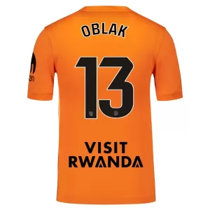 Atlético Madrid Jan Oblak 13 Torwart Trikot 25/26 für Kinder Orange