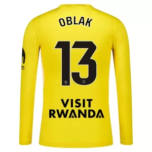 Atlético Madrid Jan Oblak 13 Torwart Trikot 25/26 Langarm für Herren Gelb Atlético Madrid Jan Oblak 13 Torwart Trikot 25/26 Langarm für Herren Gelb