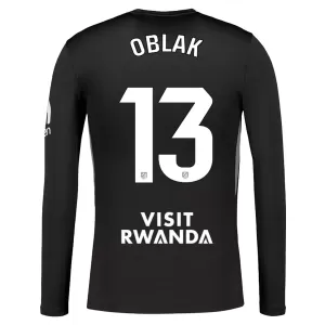 Atlético Madrid Jan Oblak 13 Torwart Trikot 25/26 Langarm für Herren Schwarz Atlético Madrid Jan Oblak 13 Torwart Trikot 25/26 Langarm für Herren Schwarz