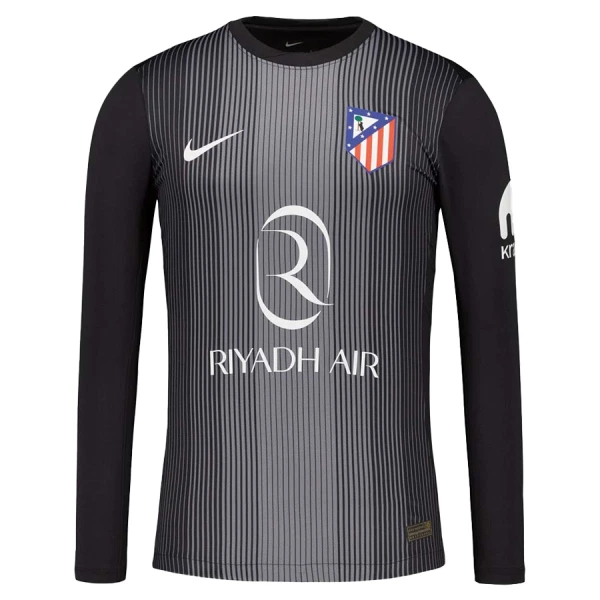Atlético Madrid Jan Oblak 13 Torwart Trikot 25/26 Langarm für Herren Schwarz