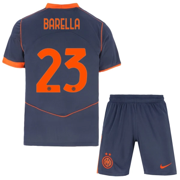 Inter Milan Barella 23 Ausweichtrikot 25/26 für Kinder