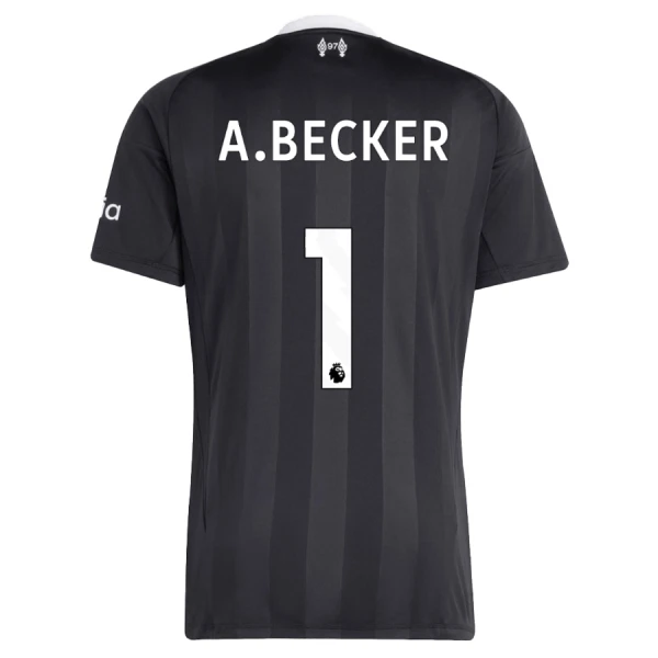 Liverpool Alisson Becker 1 Torwart Trikot 25/26 für Herren Schwarz