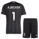 Liverpool Alisson Becker 1 Torwart Trikot 25/26 für Kinder Schwarz