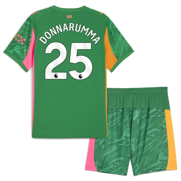 Manchester City Gianluigi Donnarumma 25 Torwart Trikot 25/26 für Kinder Grün
