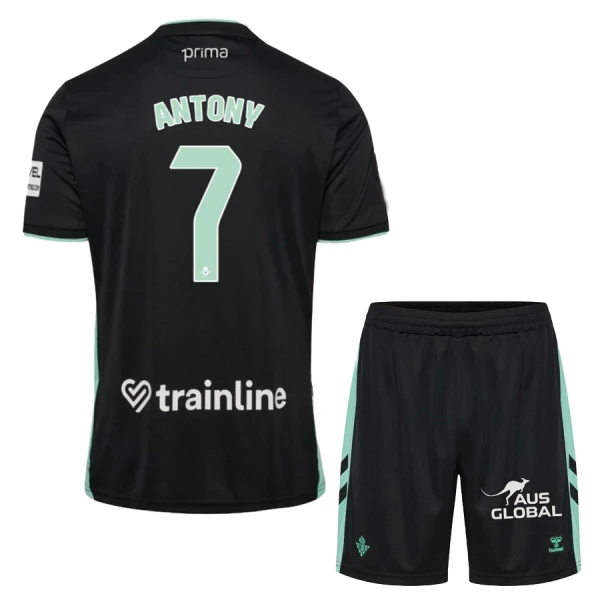 Real Betis Antony Santos 7 Ausweichtrikot 25/26 für Kinder