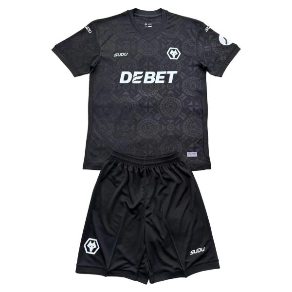 Wolverhampton Wanderers Torwart Trikot 25/26 für Kinder Schwarz