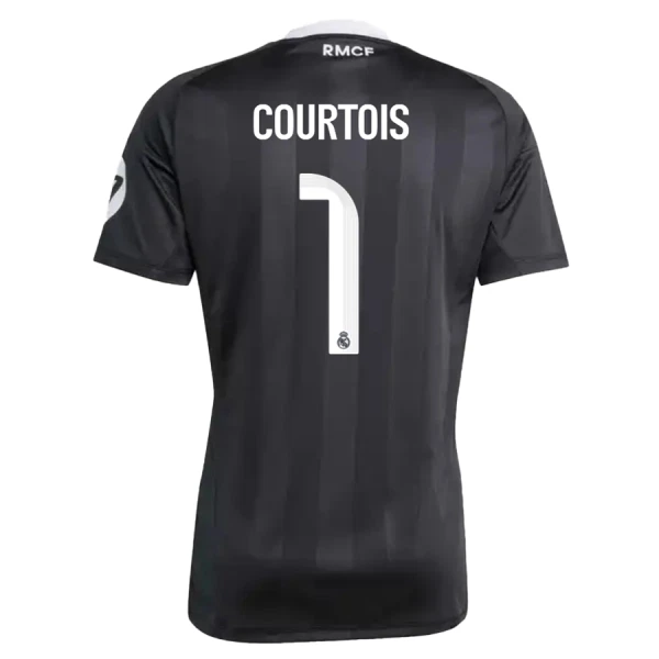 Real Madrid Thibaut Courtois 1 Torwart Trikot 25/26 für Herren Schwarz