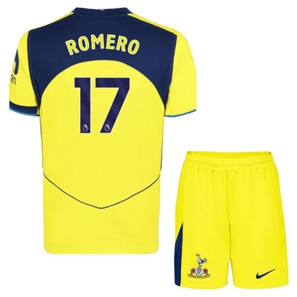 Tottenham Hotspur Cristian Romero 17 Ausweichtrikot 25/26 für Kinder
