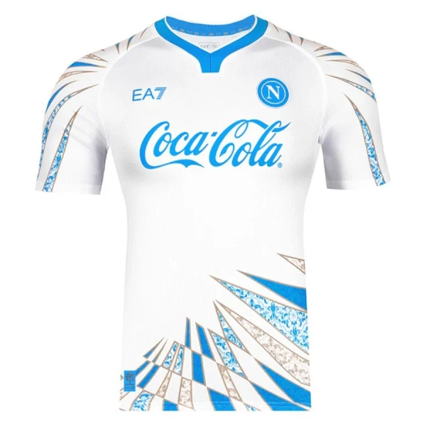 SSC Napoli Pre-Match Trikot 25/26 für Herren Weiß SSC Napoli Pre-Match Trikot 25/26 für Herren Weiß