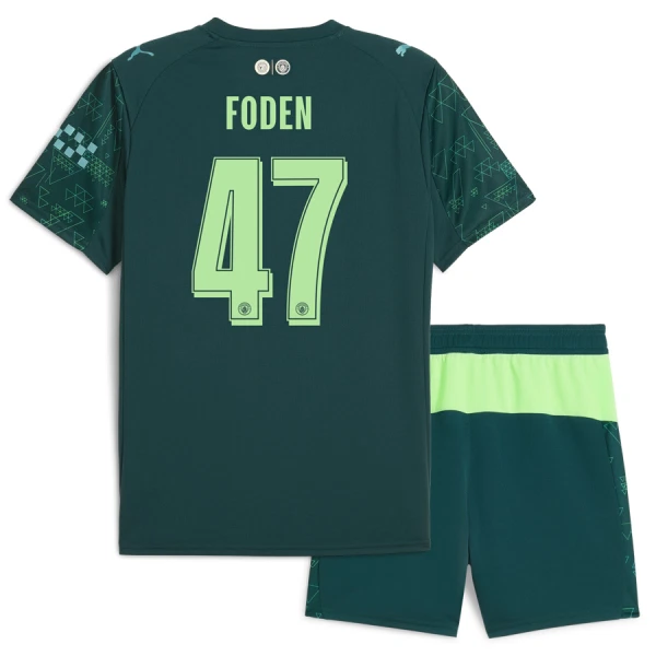 Manchester City Phil Foden 47 4.Trikot EA Sport 25/26 für Kinder Manchester City Phil Foden 47 4.Trikot EA Sport 25/26 für Kinder