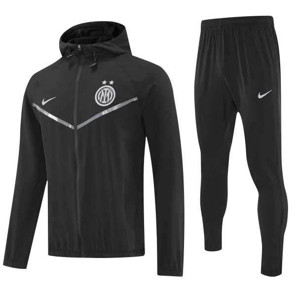 Inter Milan Trainingsjacke mit Kapuze 25/26 für Herren Schwarz Inter Milan Trainingsjacke mit Kapuze 25/26 für Herren Schwarz