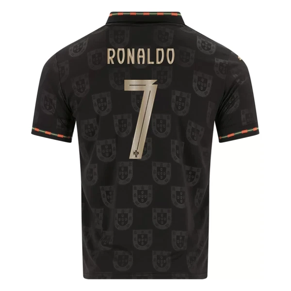 Portugal Black Panther Cristiano Ronaldo 7 Trikot 25/26 für Herren (Speziell)