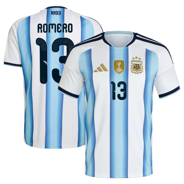 Argentinien Cristian Romero 13 Heimtrikot WM 2026 für Herren