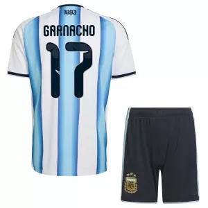 Argentinien Garnacho 17 Heimtrikot WM 2026 für Kinder