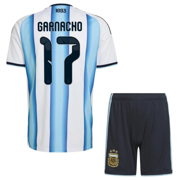 Argentinien Garnacho 17 Heimtrikot WM 2026 für Kinder