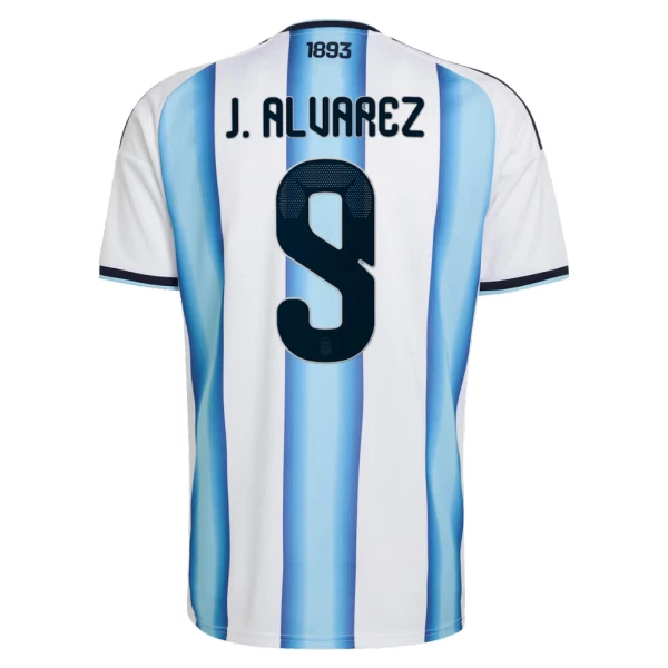 Argentinien Julián Álvarez 9 Heimtrikot WM 2026 für Kinder