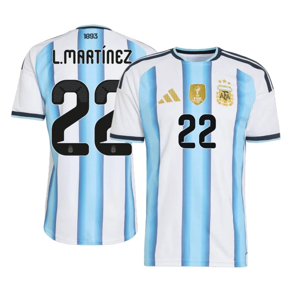 Argentinien Lautaro Martínez 22 Heimtrikot WM 2026 für Herren